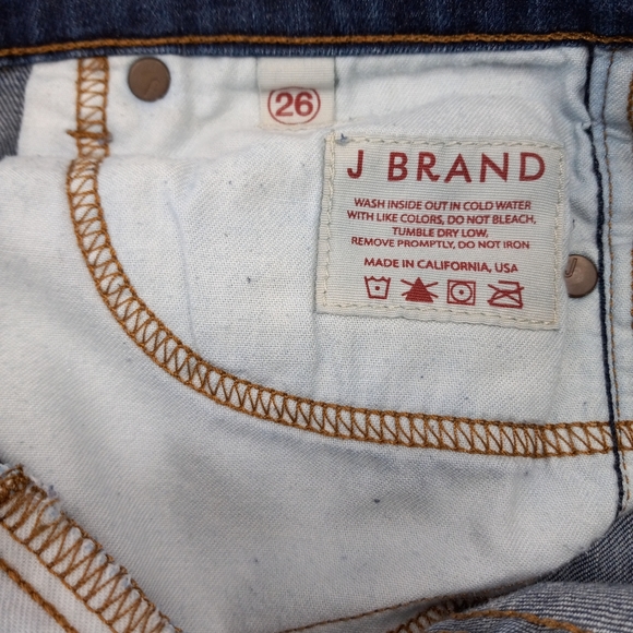 J BRAND PURE Navy Blue Denim Skinny Leg Jeans WornButNotWornOut - Picture 8 of 15